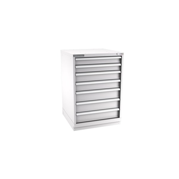 Champion Tool Storage Modular Tool Cabinet, 7 Drawer, Light Gray, Steel, 28 in W x 28-1/2 in D x 41-3/4 in H S18000702ILCFTB-LG